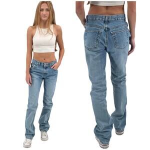 Vintage Old Navy Boot Cut Jeans Mid Rise Medium Wash 100% Cotton | Size 2